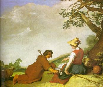 亞伯拉罕 佈隆梅特 Shepherd And Shepherdess